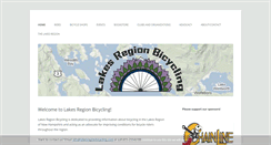 Desktop Screenshot of lakesregionbicycling.com