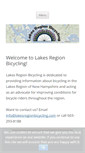 Mobile Screenshot of lakesregionbicycling.com