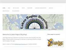 Tablet Screenshot of lakesregionbicycling.com